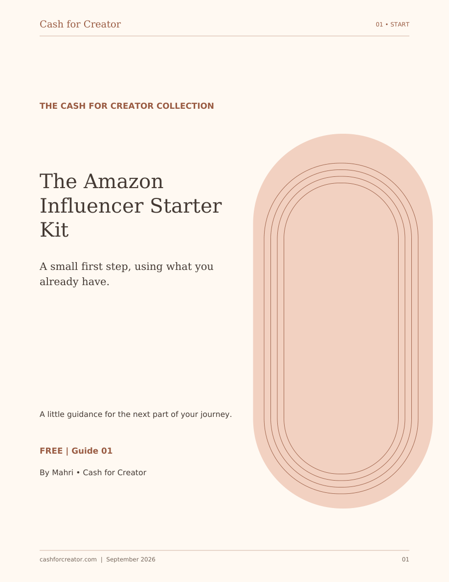 Cover of the Amazon Influencer Starter Kit