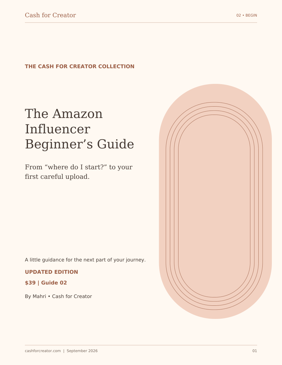 Cover of The Amazon Influencer Beginner’s Guide