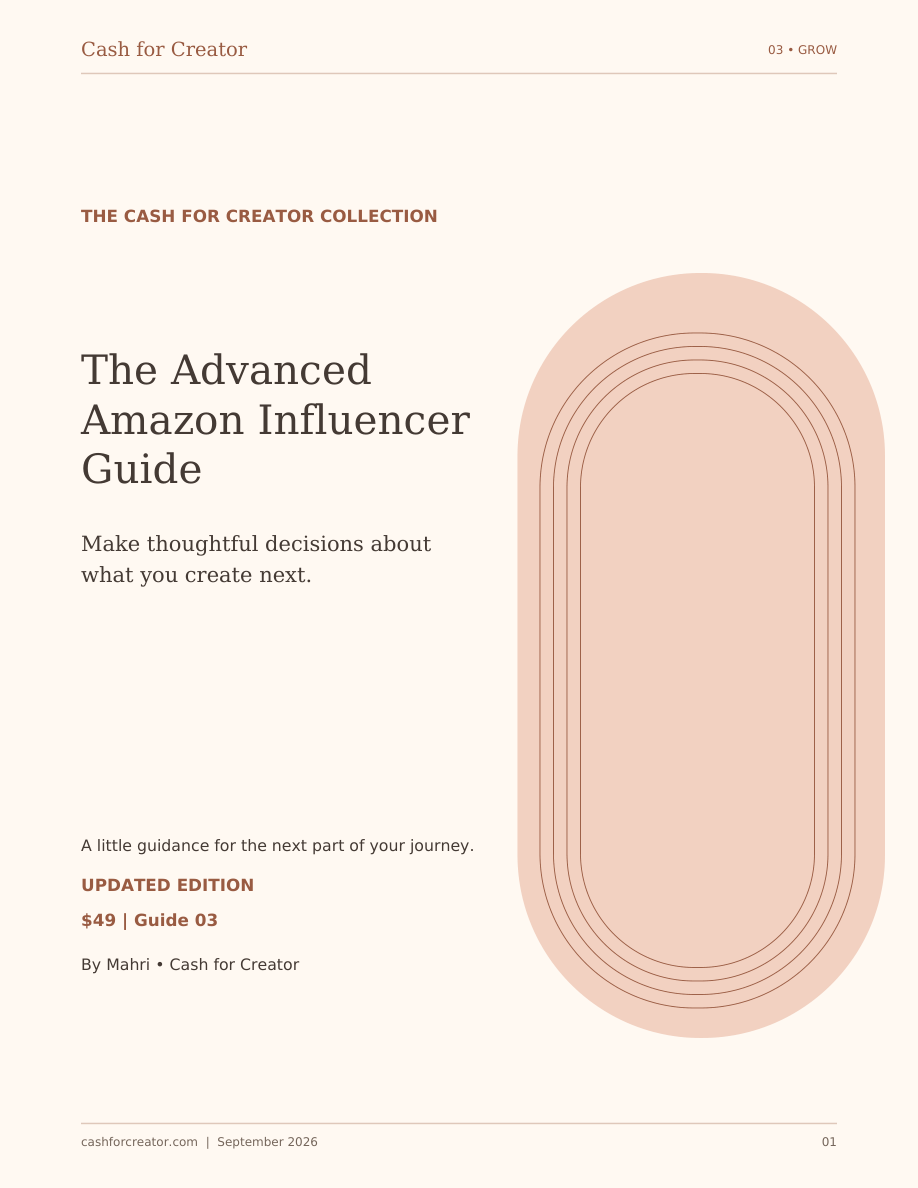 Cover of The Advanced Amazon Influencer Guide